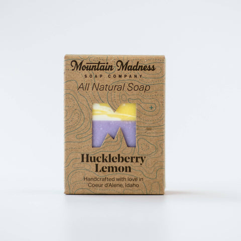 Huckleberry Lemon Bar Soap - Mountain Madness Soap Co.