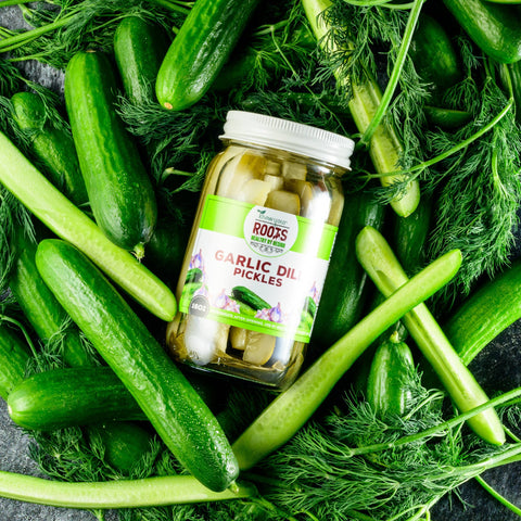 Garlic Dill Pickles, 16 oz - Know Your Roots Pickles