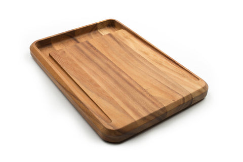 Ironwood Big Catch Cutting Board, Acacia, 10.5"x 15"x 1.25" - Fox Run Brands