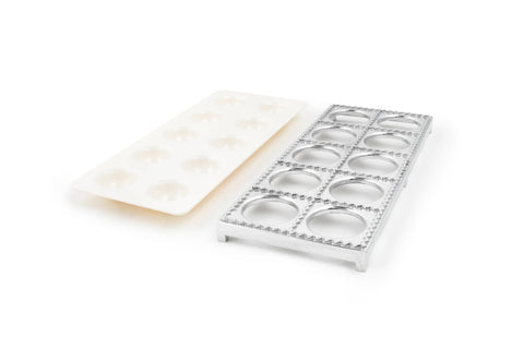 Jumbo Ravioli Maker, Aluminum, 12.5" x 5.25" x 3.75" - Fox Run Brands