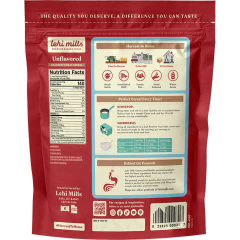 Cracked Wheat Germade: 2lb Pouch - Lehi Mills