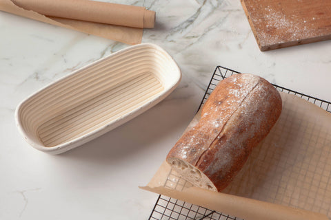 Banneton Bread Proofing Basket, 13"x5.5"x2.75" Rectangle - Now Designs by Danica