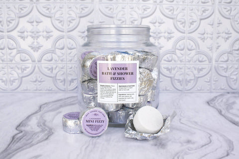 Natural Bath & Shower Fizzies with Essential Oils, Mini: Deep Breath - Wild Grove Essentials