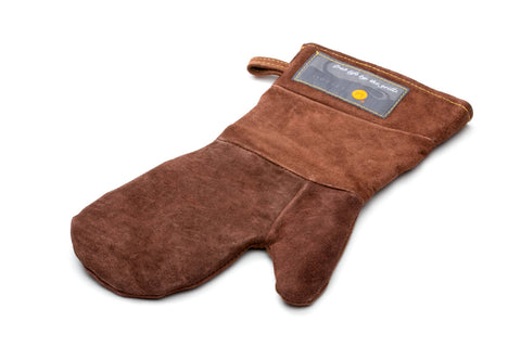 Outset Brown Leather Grill Mitt, 8.5” x 15” - Fox Run Brands