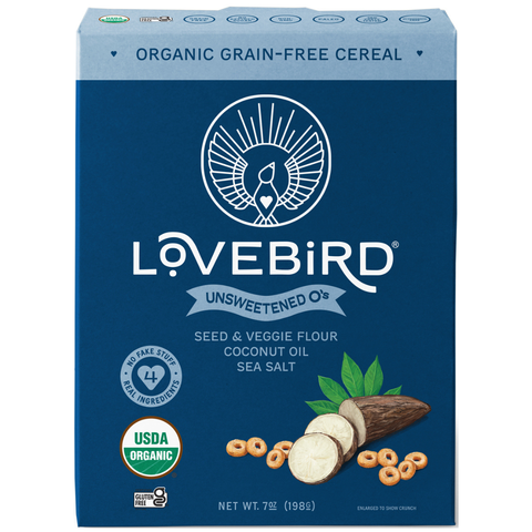 Unsweetened, Lovebird Cereal, 7 oz