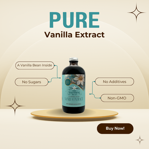 Pure Vanilla Extract, Single-Origin, 16 fl oz - The Sweetest Bean