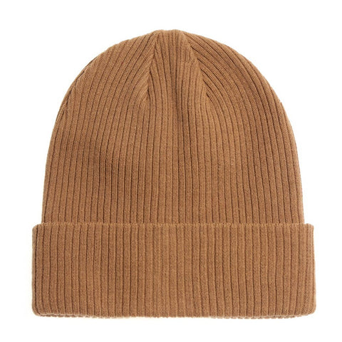 Camel Unisex Cotton Knitted Beanies: One Size - Fashion City