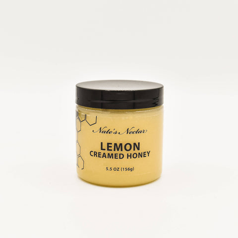 Lemon Creamed Honey, 5.5 oz jar - Nate's Nectar