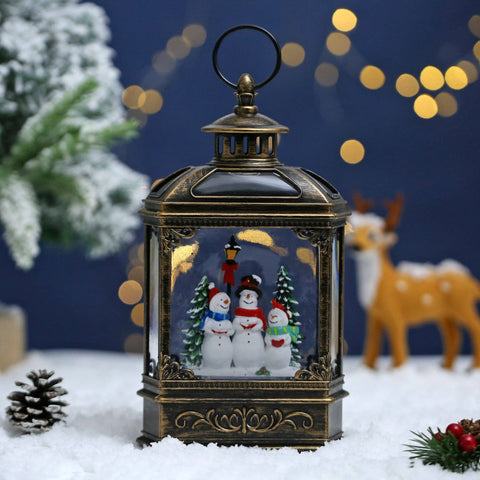 Christmas Vintage Snow Globe Lantern - SINT