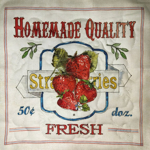 Summer Farm Stand Potholders: Blueberry Pie - Red Mitten