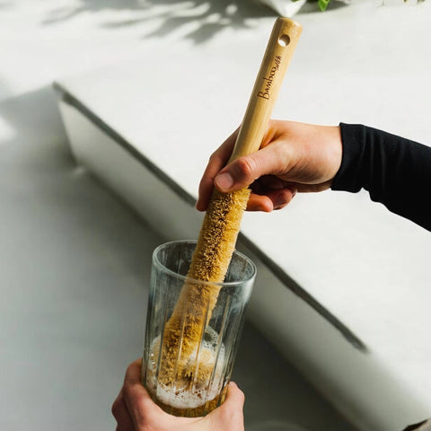 XL Natural Drinkware & Bottle Brush, 12.5"x2.45" - Bamboo Switch