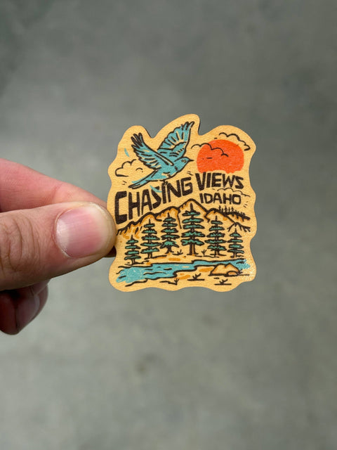 Chasing Views Idaho, 2" Wooden Magnet