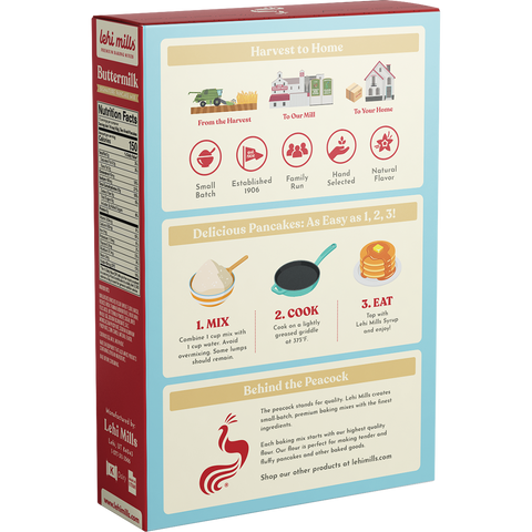 Buttermilk Pancake Mix, 5 lb Pouch - Lehi Mills