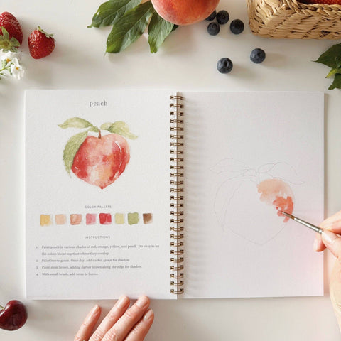 Fruit Watercolor Workbook - Emily Lex Studio