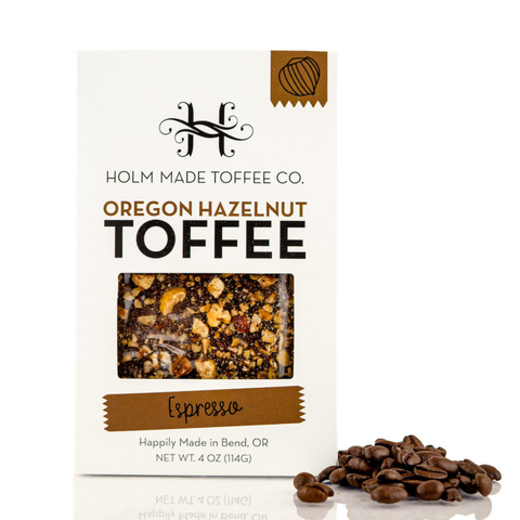 Espresso - Oregon Hazelnut Toffee, 4 oz - Holm Made Toffee Co.