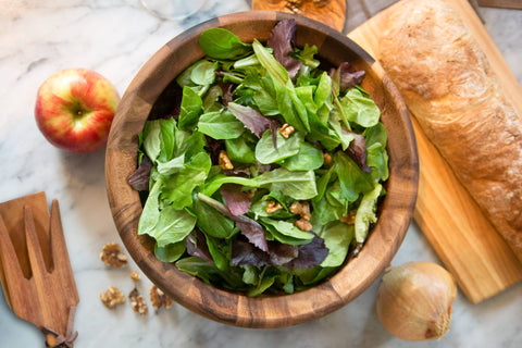Ironwood Large Salinas Salad Bowl, Acacia, 12"x12"x5.5" - Fox Run Brands