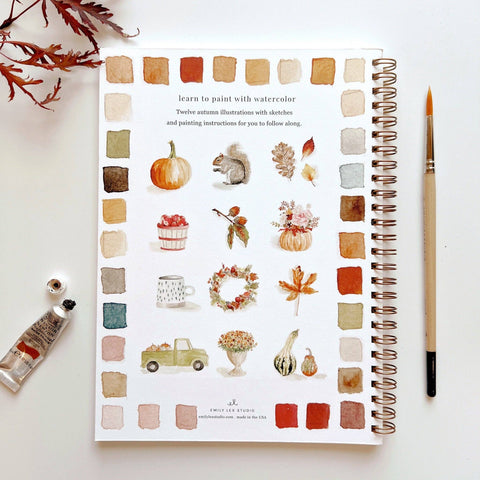 Autumn Watercolor Workbook - Emily Lex Studio