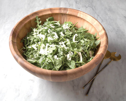 Ironwood Large Salinas Salad Bowl, Acacia, 12"x12"x5.5" - Fox Run Brands