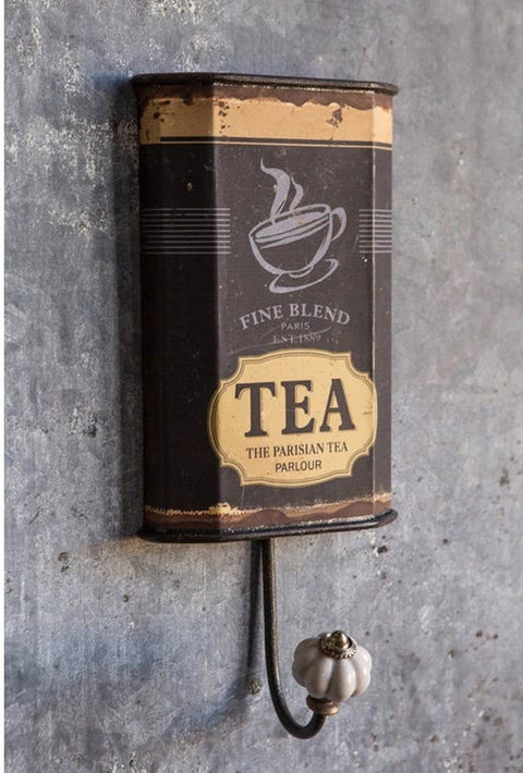 Rustic Tea Box Hook, 11.5"x5.25"x2" - Vagabond Vintage