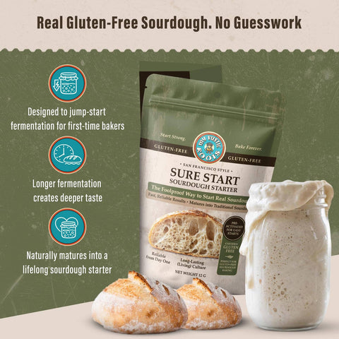 Sure Start Gluten-Free Sourdough Starter Culture, 12g - My Rustic Roots