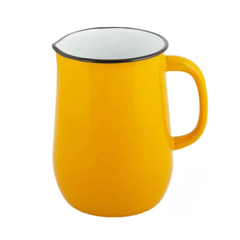 2.5L Mustard Vintage Enamel Pitcher - STP
