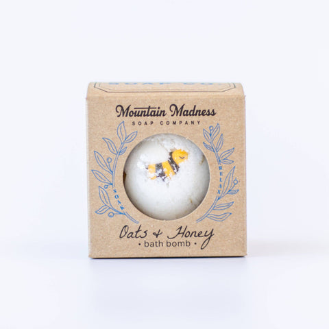 Oats & Honey Bath Bomb - Mountain Madness Soap Co.