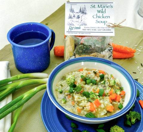 St Marie's Wild Rice and Chicken Soup Mix, Large, 8 oz, Serves 10 - Rill Foods