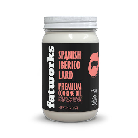 Spanish Iberico Lard Pasture Raised, 14 oz - Fatworks