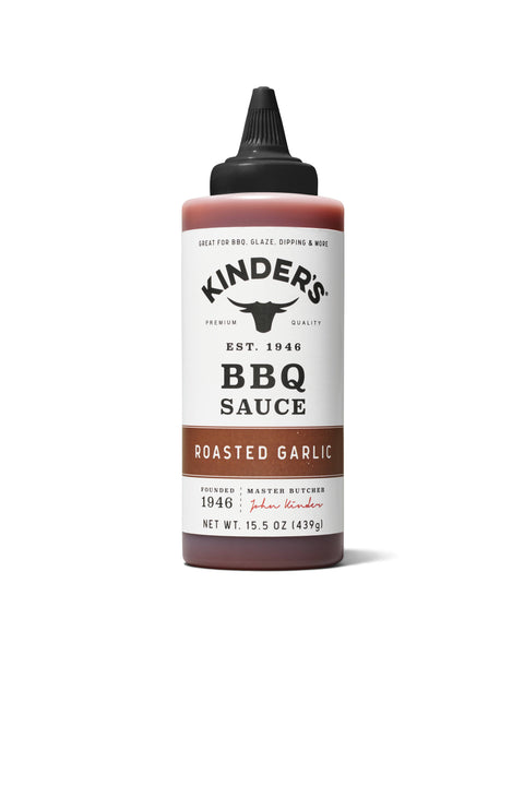 Roasted Garlic BBQ Sauce, 15.5 oz - Kinder's Sauces & Seasonings