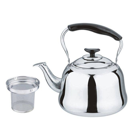Stainless Steel Kettles with Infuser, Set of 2 - 33.8oz & 3.2qt