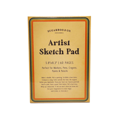 Artist Sketch Pad, 5.8"x8.3" - Sugarboo & Co