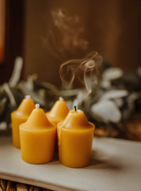 Beeswax 2" Votive Candles - The Holton Homestead