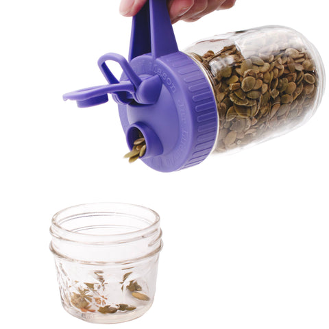 Wide Mouth Pour & Store Pitcher Lid with Handle: Ultra Violet - Mason Jar Lifestyle