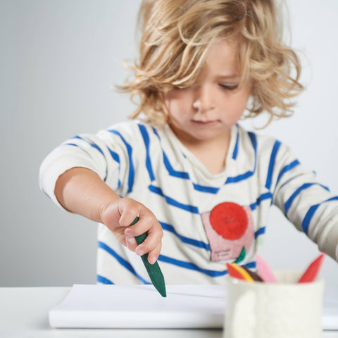 Beeswax Crayons, 8 XL Natural Non-Toxic Colors - elseware unplug / eco-kids