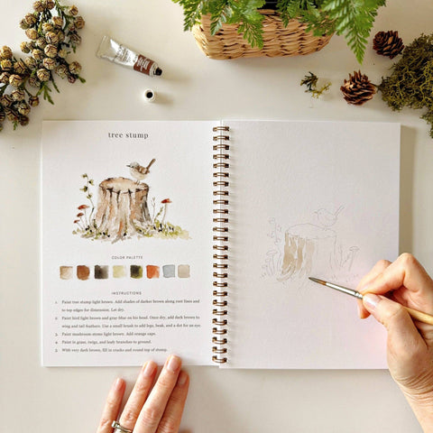 Woodland Watercolor Workbook - Emily Lex Studio