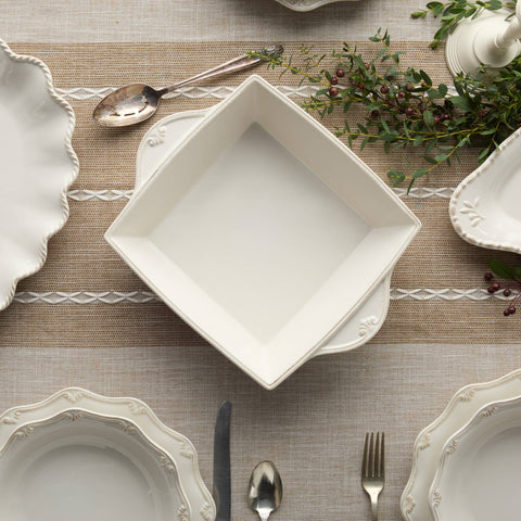 Heritage Square Baker, 11.5x9" Handcrafted Stoneware Dish