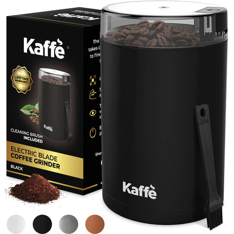 Electric Coffee Grinder w/ Cleaning Brush, 3oz, Black - Kaffe
