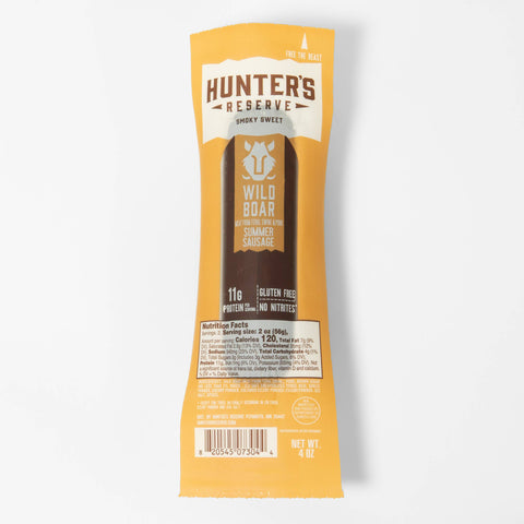 Wild Boar Summer Sausage, 4 oz - Hunter's Reserve