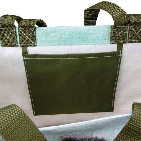 Rooster And Cow Market Tote, 15.5"x15.3"x5.8" - Primitives by Kathy