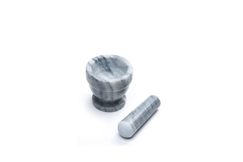 Marble Mortar and Pestle, White, 3" - Fox Run Brands