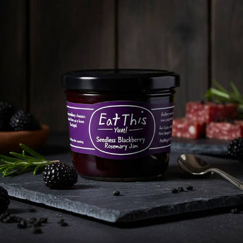 Seedless Blackberry Rosemary Jam, 7 oz - Eat This Yum