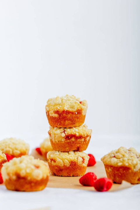 Raspberry Muffin Mix: 18 oz Box - Lehi Mills