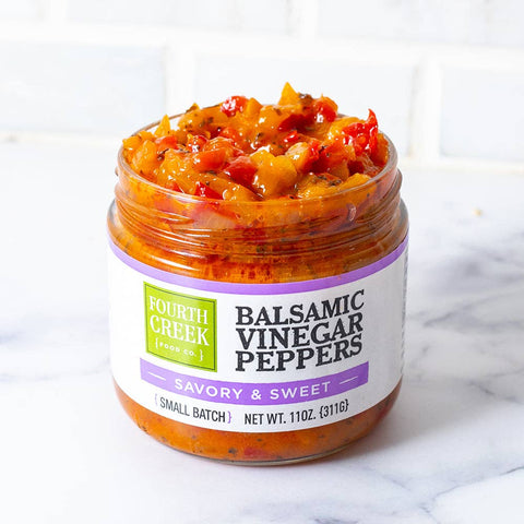 Balsamic Vinegar Peppers, 11 oz - Fourth Creek Food Co.