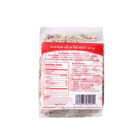 Cream of Wild Rice Soup, 7oz - The Secret Garden