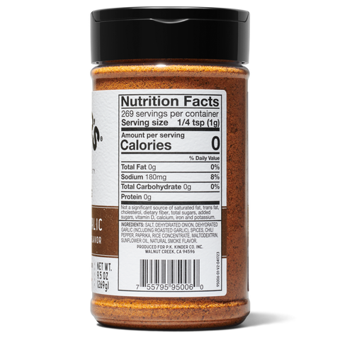 Woodfired Garlic Seasoning, 9.5 oz - Kinder's Sauces & Seasonings