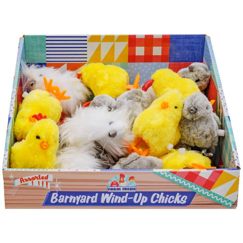 Farm Fresh Barnyard Wind-Up Chicks - Toysmith