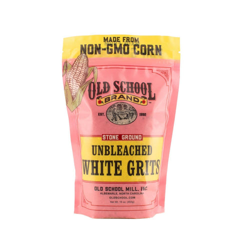 Stone Ground White Grits, 1lb - Old School Brand™