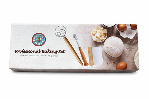 Sourdough Baking Set: Dough Whisk, Bread Lame, & Scraper - My Rustic Roots