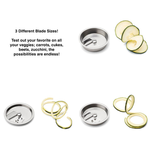 Jarware 3 in 1 Spiralizer for Wide Mouth Mason Jar - Fox Run Brands