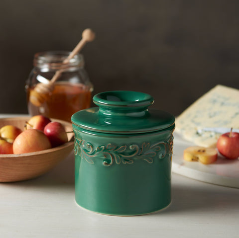 The Original Butter Bell® Crock, Antique Emerald